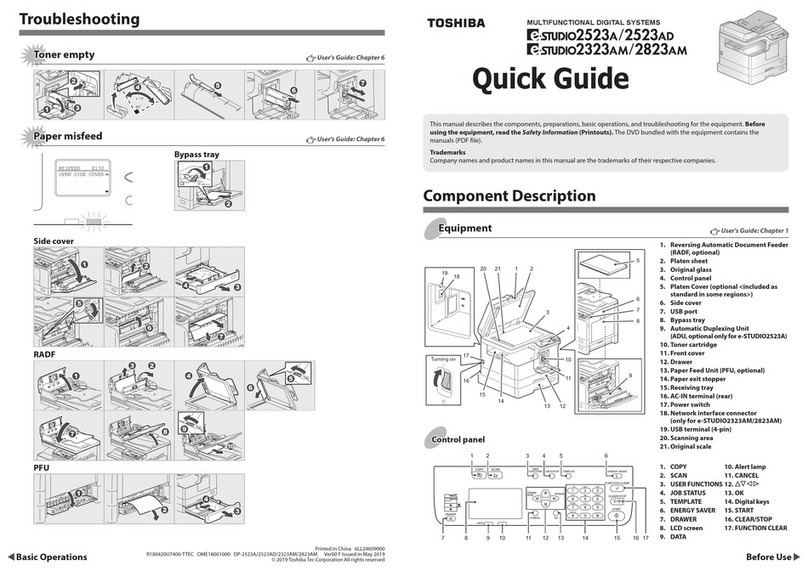 Toshiba E-STUDIO2323AM quick guide