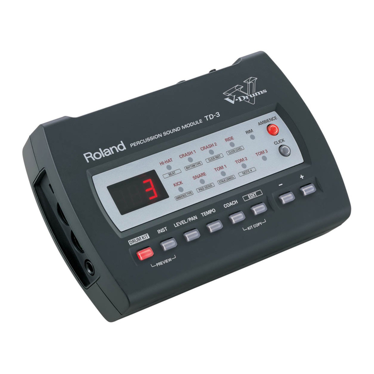 Roland V-Drums TD-3 User manual