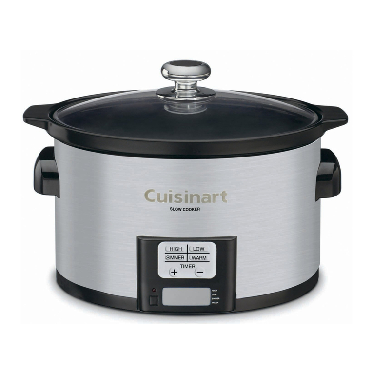 Cuisinart PSC-350 - 3.5-qt. Programmable Slow Cooker User manual
