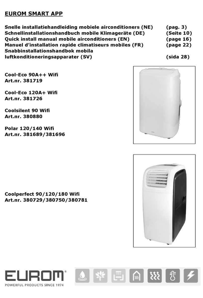 EUROM Cool-Eco 90A++ Wifi Instructions for use