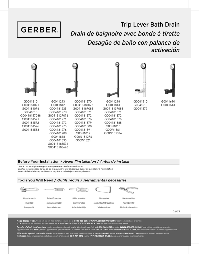 Gerber G0041810 manual