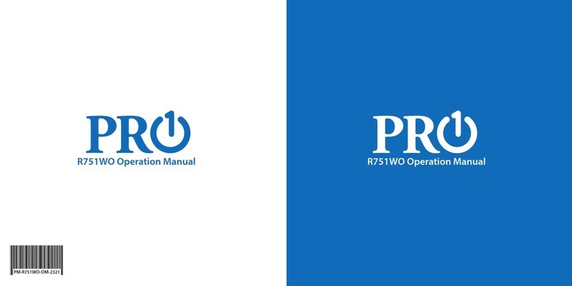 Pro 1 IAQ R751WO Operation manual