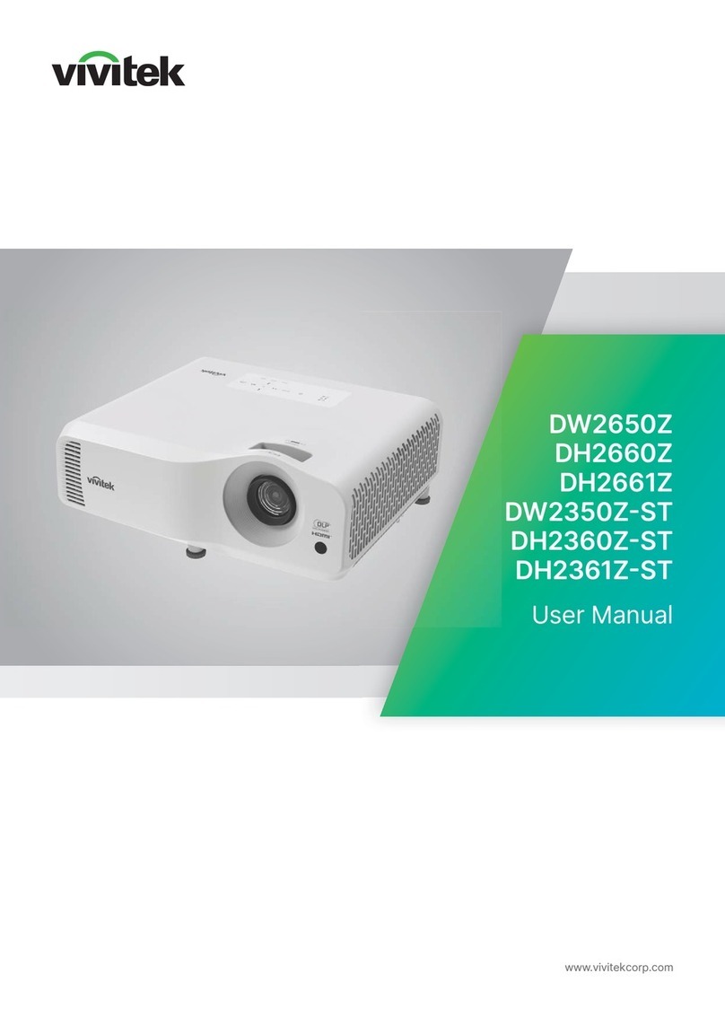 Vivitek DW2650Z User manual