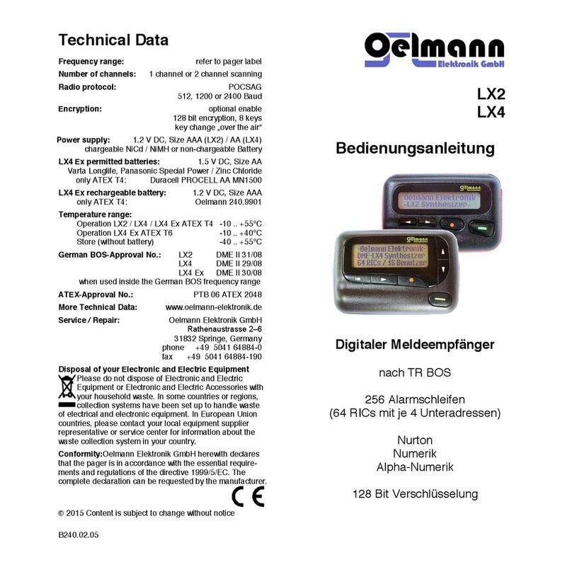 oelmann Standard Charger LX2 user guide