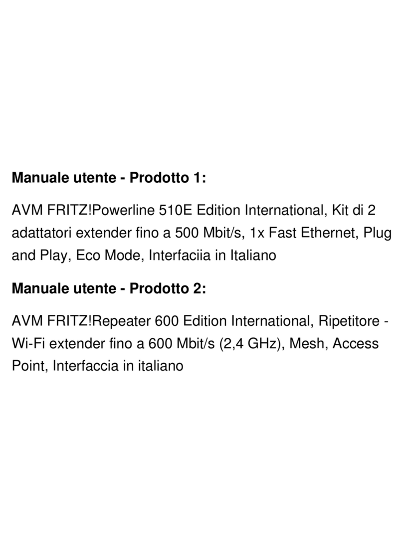 AVM FRITZ!Powerline 510E User manual