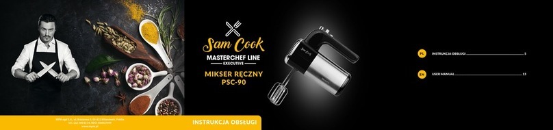 Sam Cook MASTERCHEF EXECUTIVE PSC-90 manual