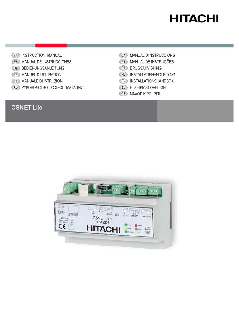 Hitachi CSNET Lite User manual