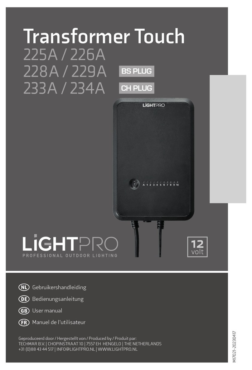 LightPro Transformer Touch user manual