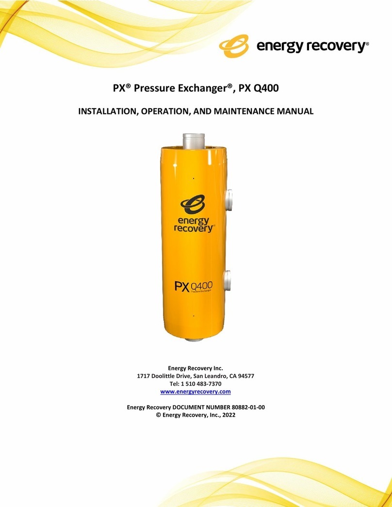 Energy Recovery Pressure Exchanger PX Q400 Installation, operation and maintenance manual Energy Recovery Pressure Exchanger PX Q400 Installation, operation and maintenance manual