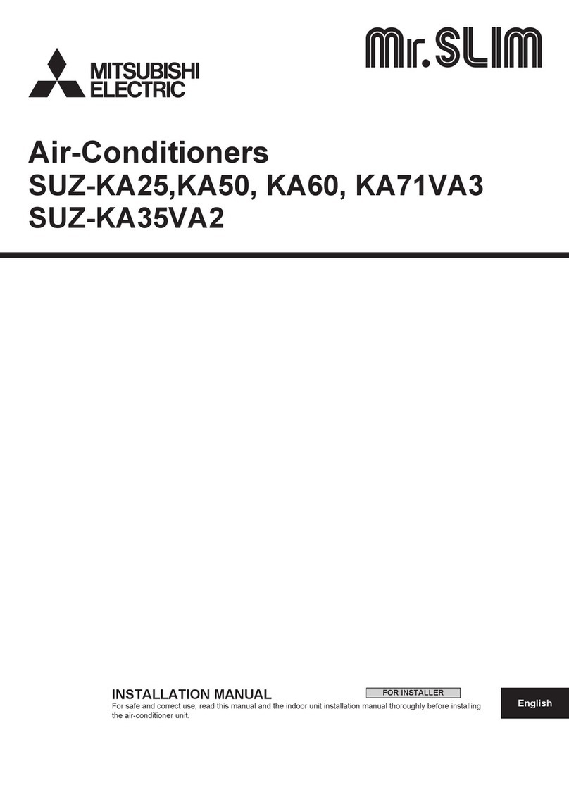 Mitsubishi Electric SUZ-KA60VA3 User manual Mitsubishi Electric SUZ-KA60VA3 User manual