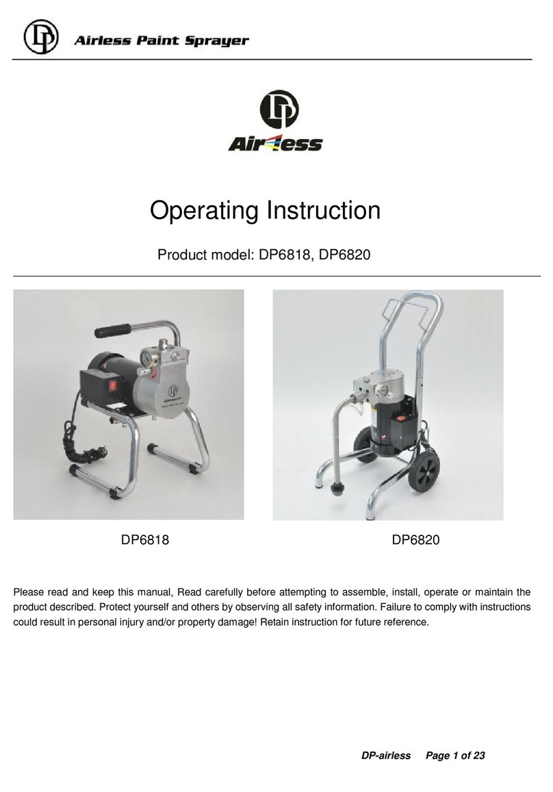 Airless DP6818 Operating	 instruction