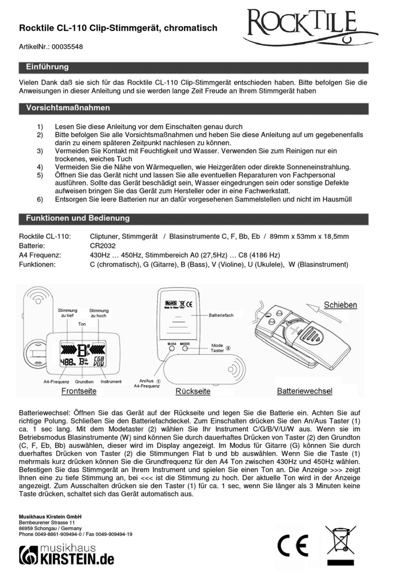 Rocktile CL-110 manual