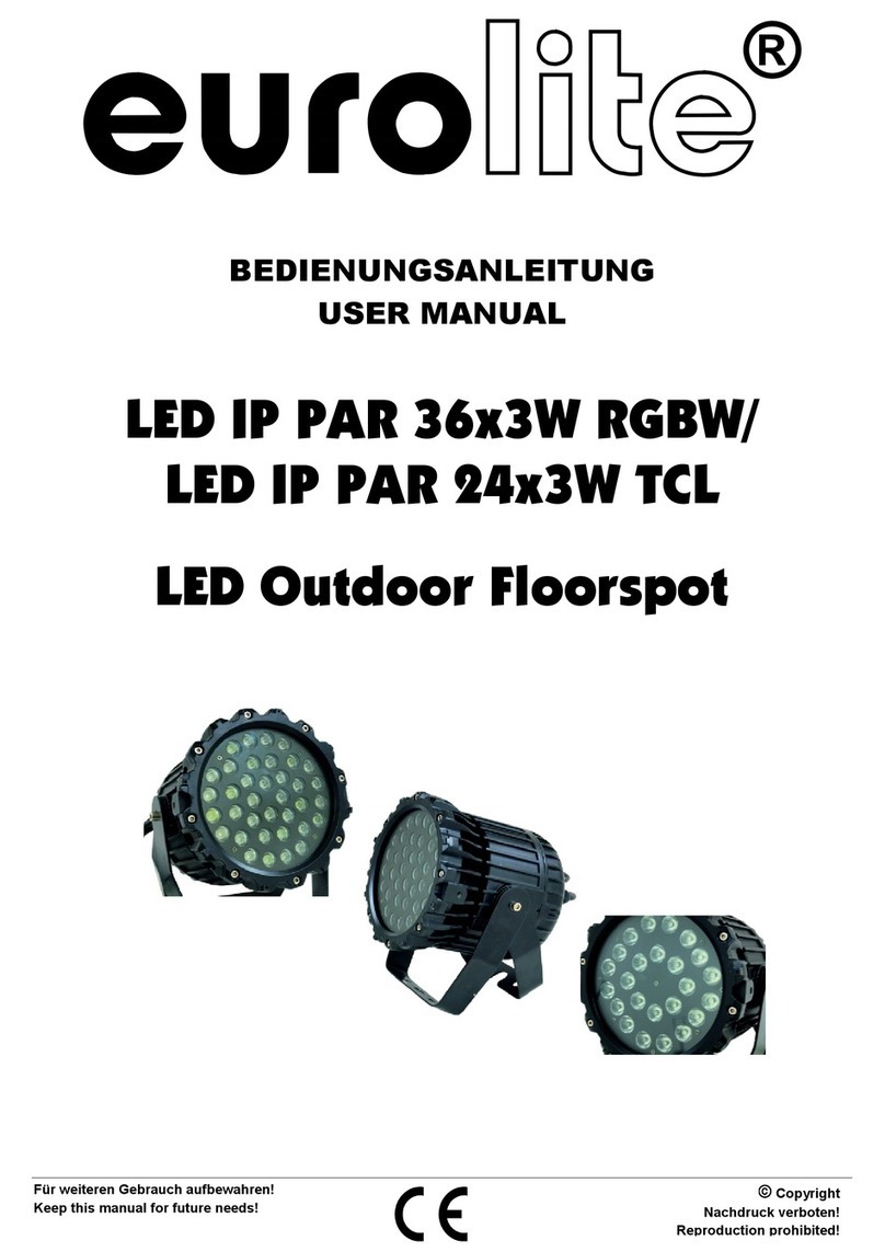 EuroLite LED IP PAR 36x3W RGBW user manual