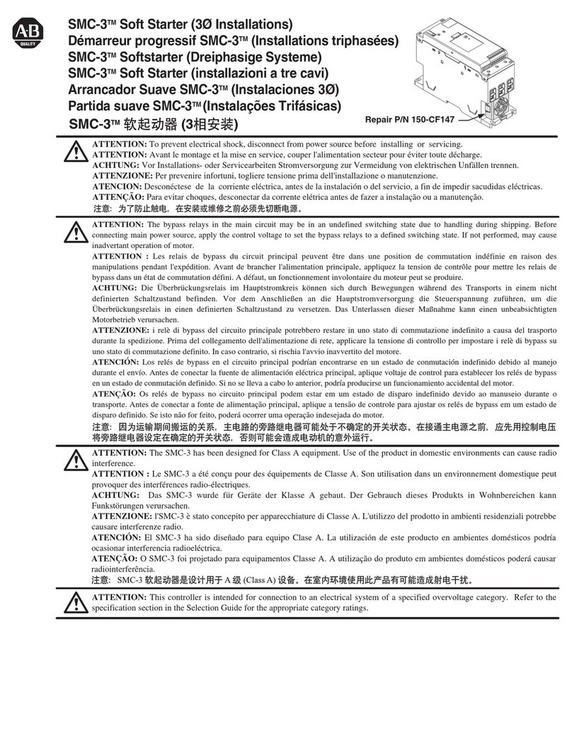 Allen-Bradley SMC-3 150-CF147 User manual Allen-Bradley SMC-3 150-CF147 User manual