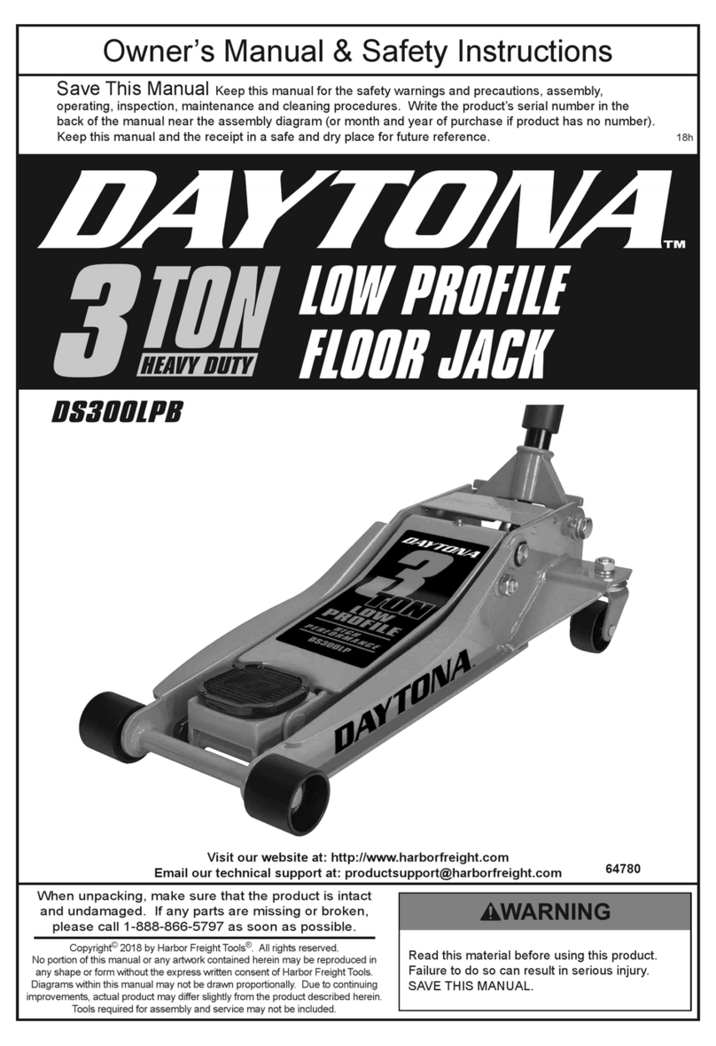 Daytona DS300LPB Owner's manual & safety instructions
