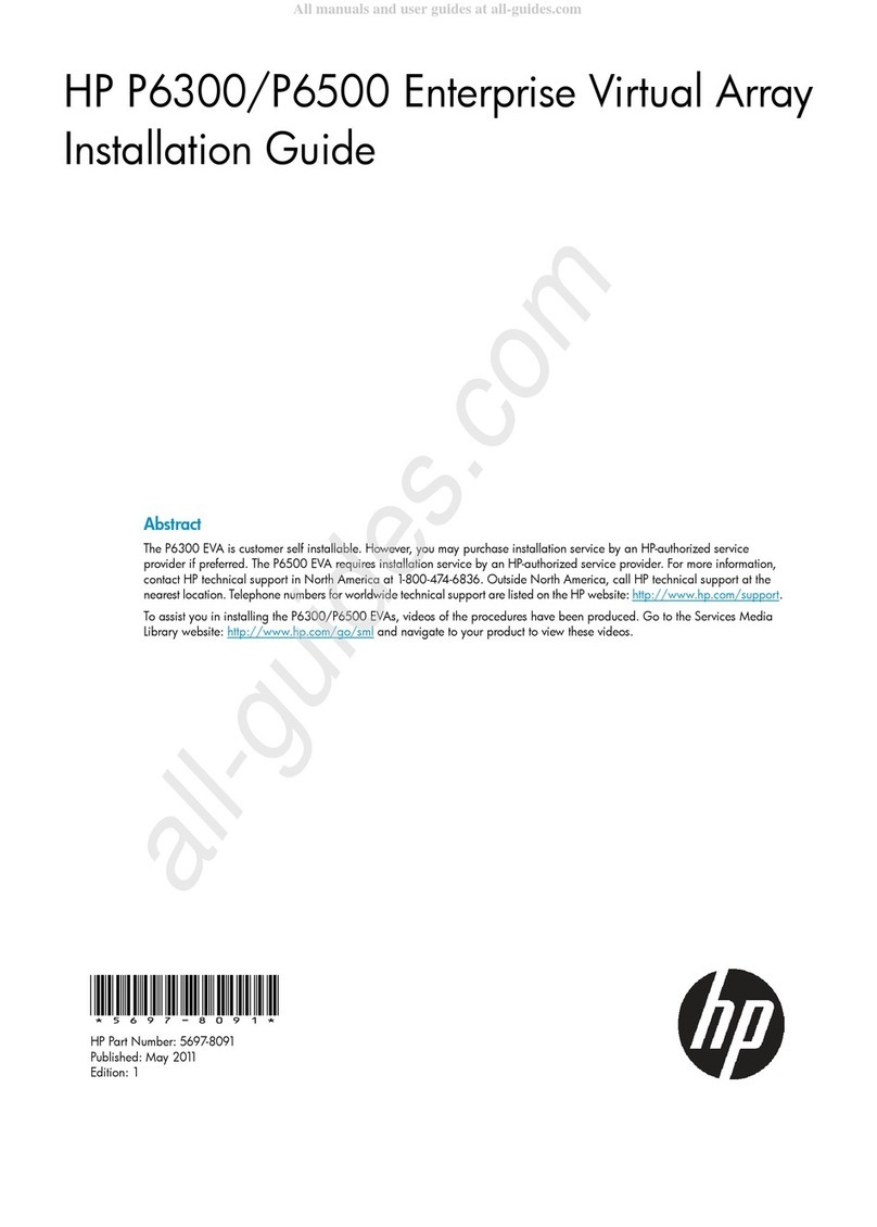 HP P6300 Enterprise Virtual Array User manual
