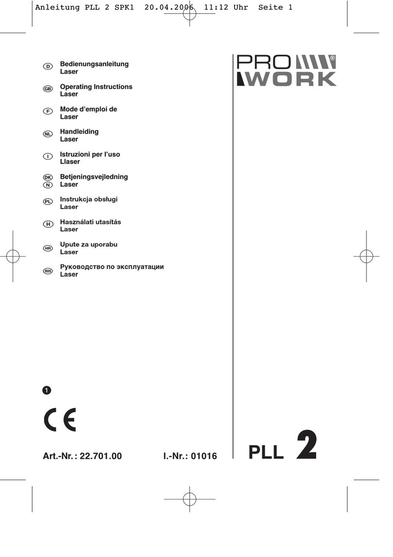 Pro Work PLL 2 operating instructions