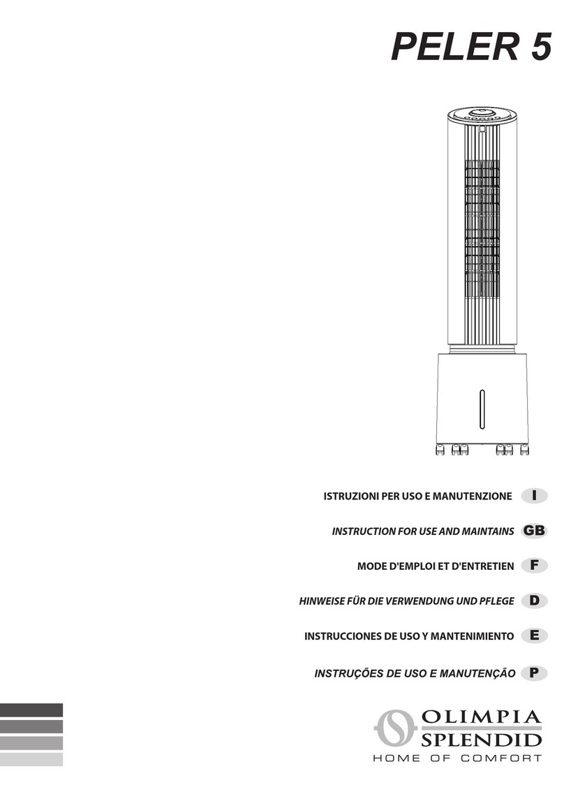 Olimpia splendid PELER 5 Specification sheet