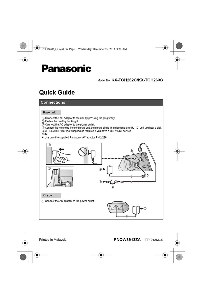 Panasonic KX-TGH263C User manual