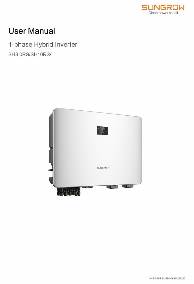 Sungrow SH8.0RS User manual Sungrow SH8.0RS User manual