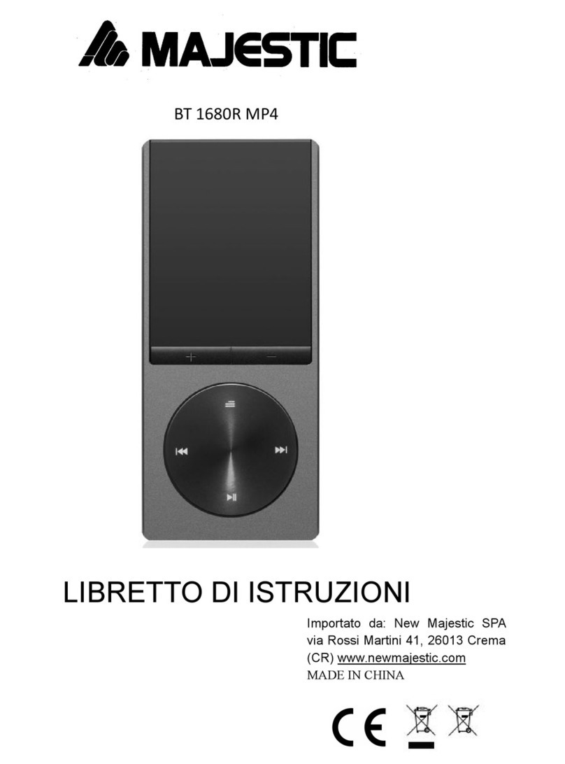 Majestic BT 1680R MP4 User manual Majestic BT 1680R MP4 User manual
