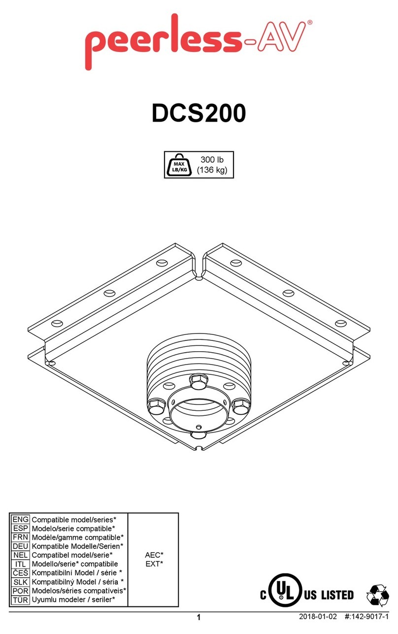 peerless-AV DCS200 manual