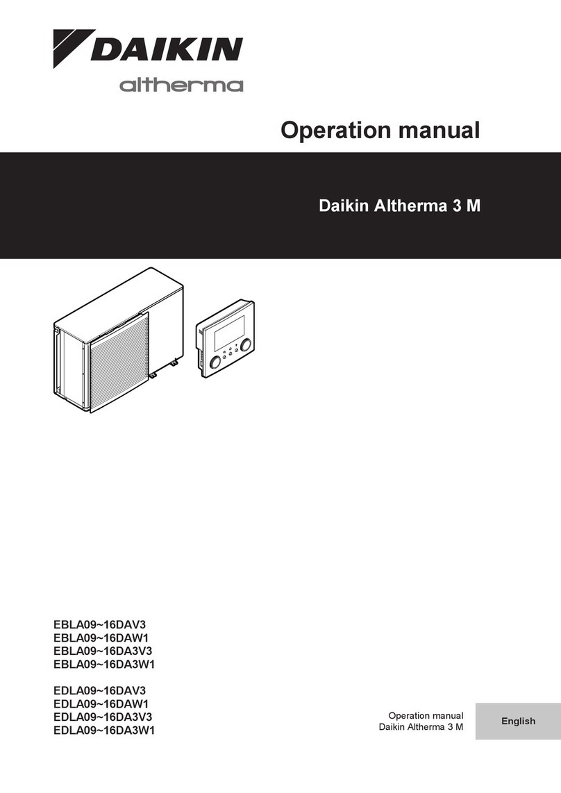 Daikin Altherma 3 M EDLA09-16D3V3 User manual Daikin Altherma 3 M EDLA09-16D3V3 User manual