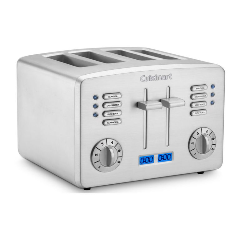 Cuisinart CPT-190 - Countdown Metal Toaster: Brushed... user manual