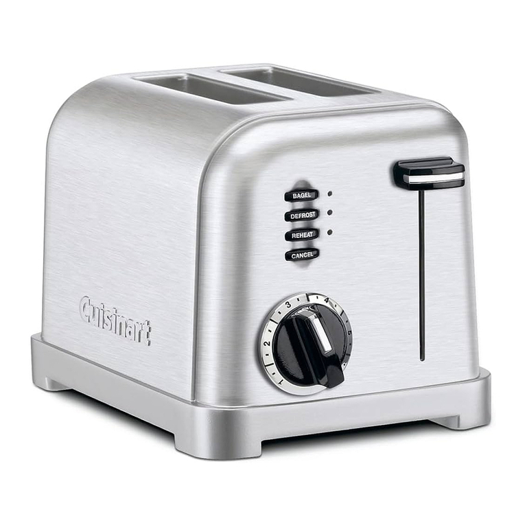 Cuisinart CPT-160 Series User manual Cuisinart CPT-160 Series User manual