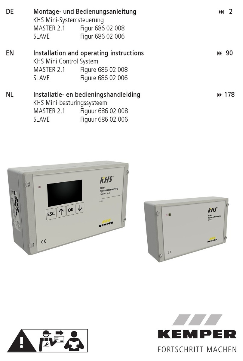 Kemper KHS MASTER 2.1 Installation and operating instructions