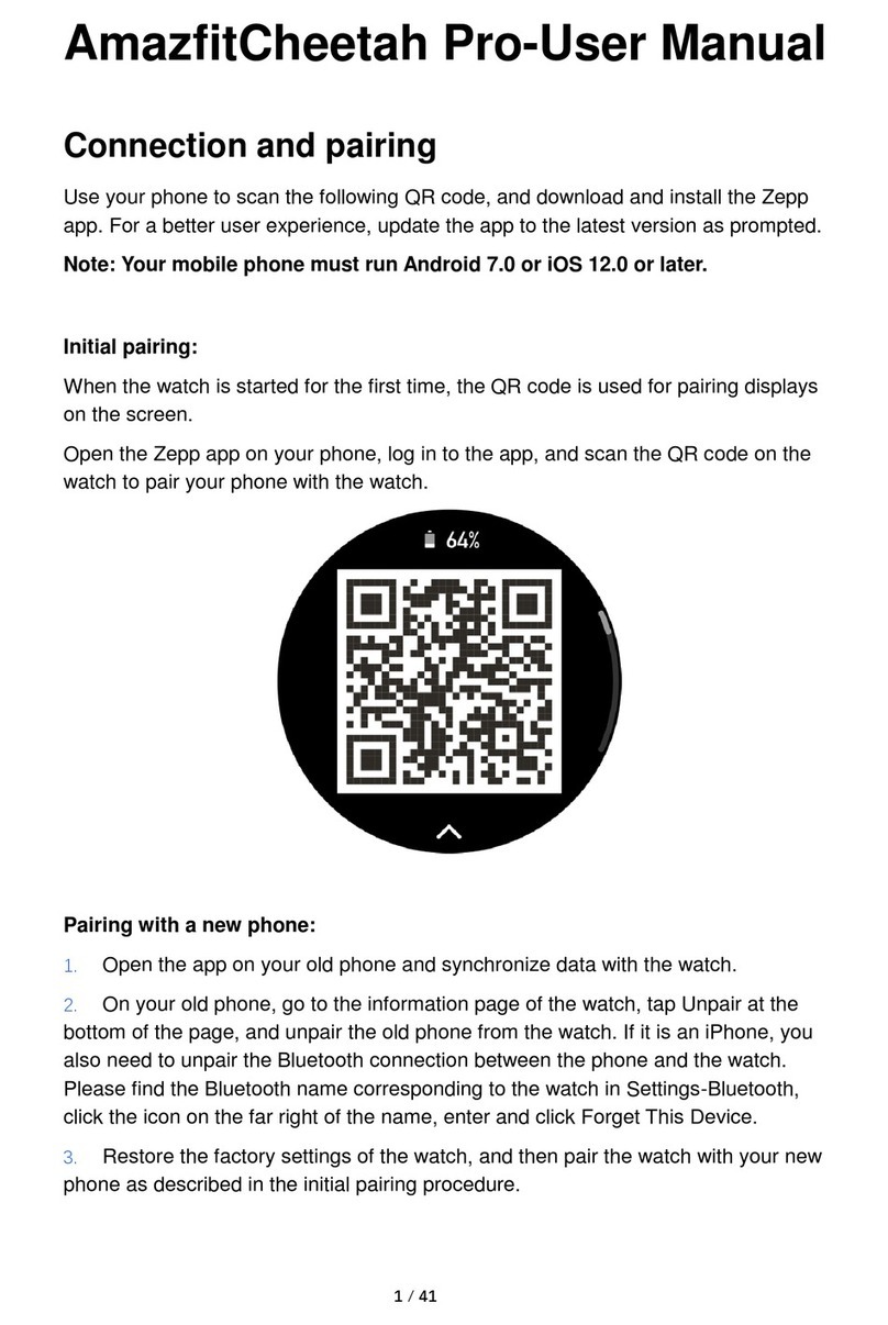 Amazfit Cheetah Pro User manual Amazfit Cheetah Pro User manual
