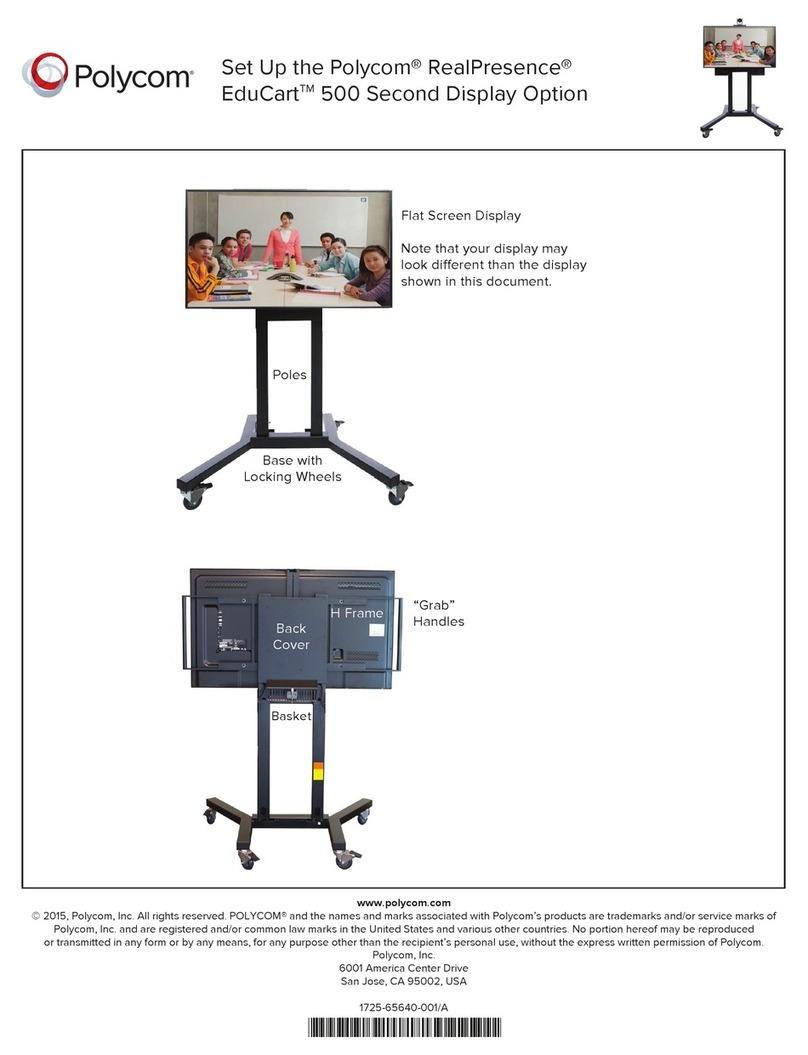 Polycom RealPresence EduCart 500 Second User manual