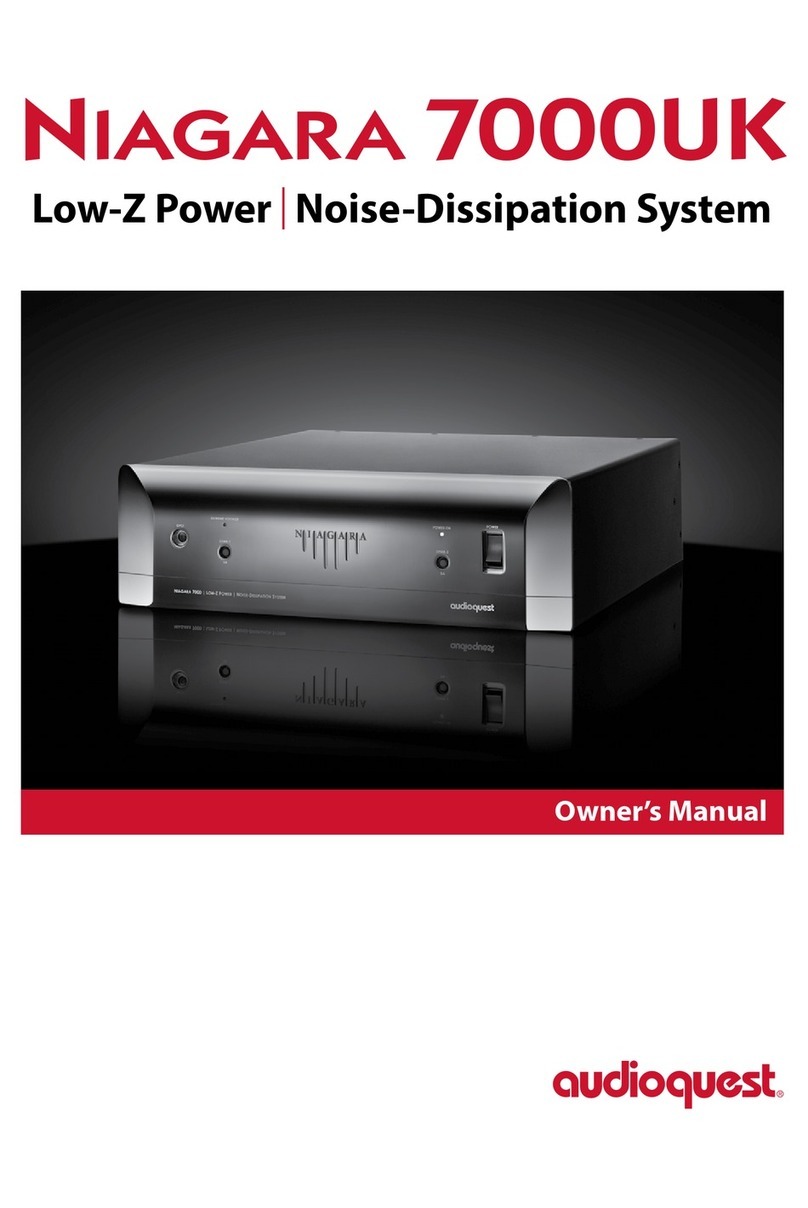 AudioQuest Niagara 7000UK owner's manual