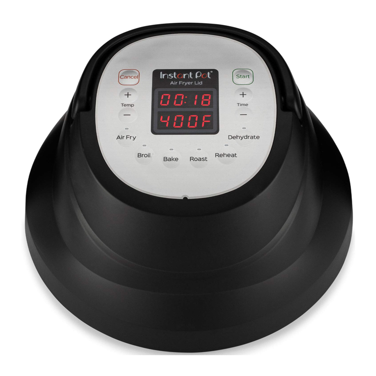 Instant Air Fryer Lid User manual