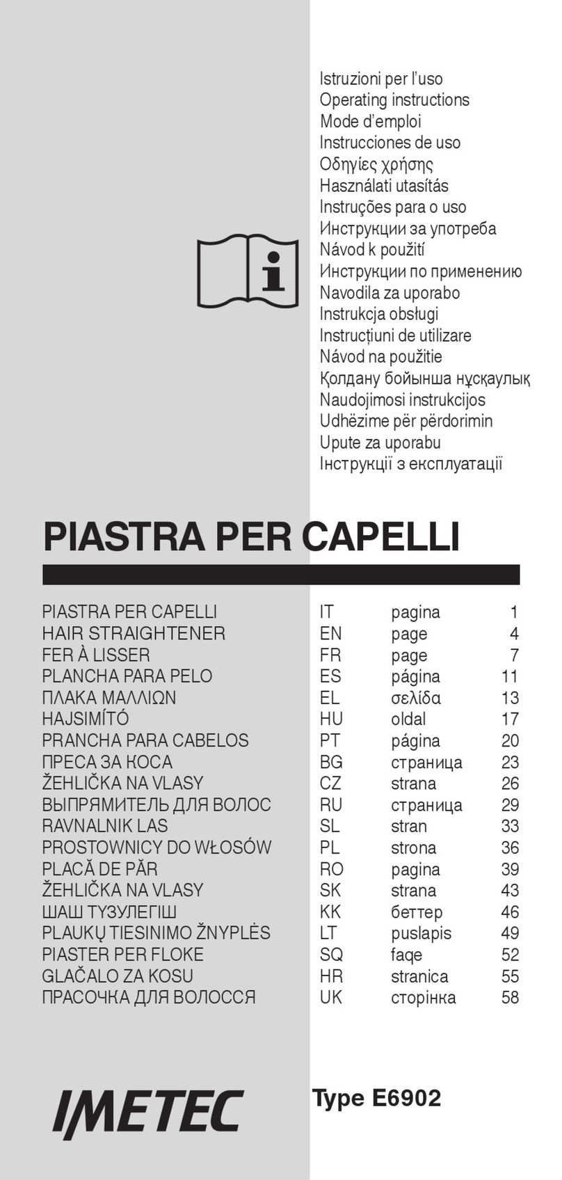 Imetec E6902 manual
