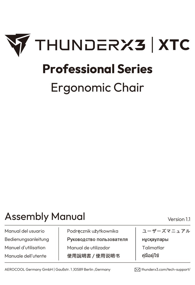 ThunderX3 XTC Professional Series User manual
