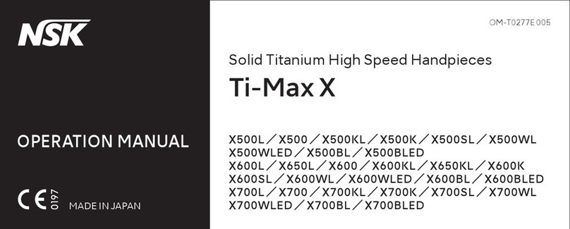 NSK Ti-Max X User manual