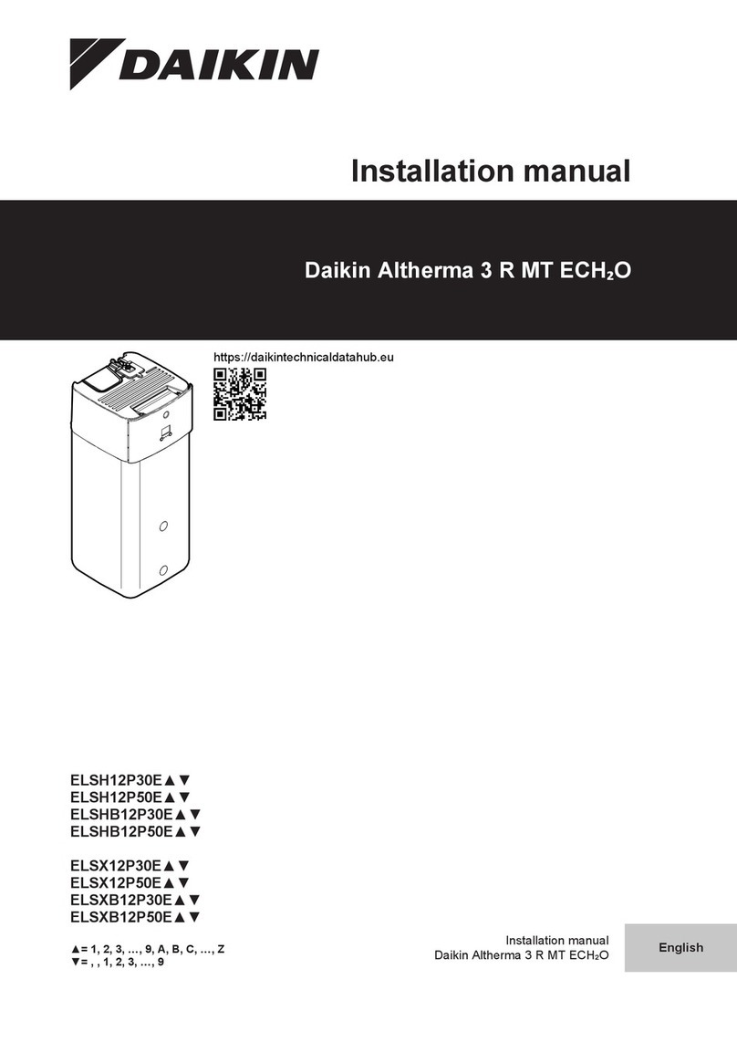 Daikin ELSH12P30E User manual Daikin ELSH12P30E User manual