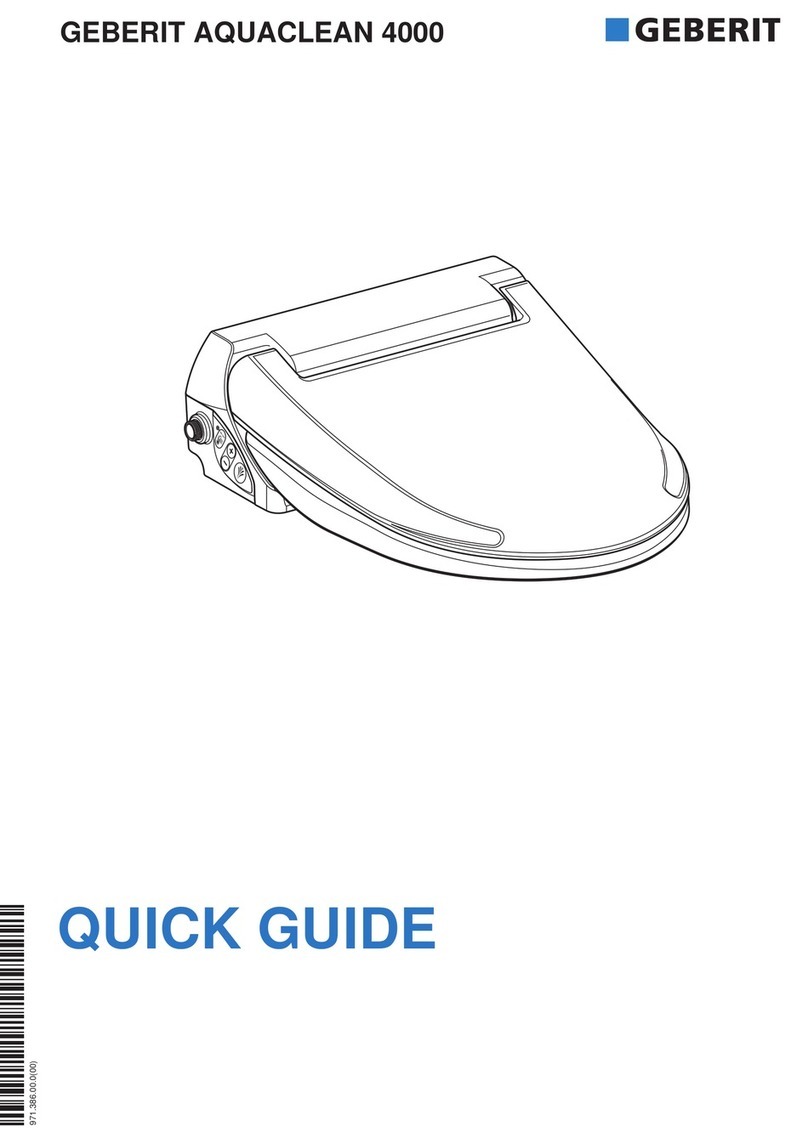 Geberit AquaClean 4000 quick guide