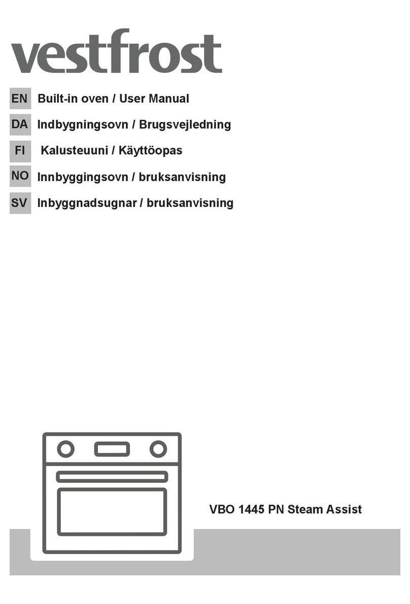 Vestfrost VBO 1445 PN Steam Assist user manual