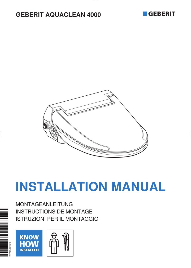 Geberit AquaClean 4000 installation manual