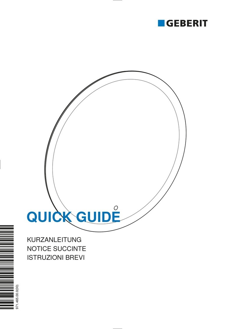 Geberit Option Round quick guide Geberit Option Round quick guide