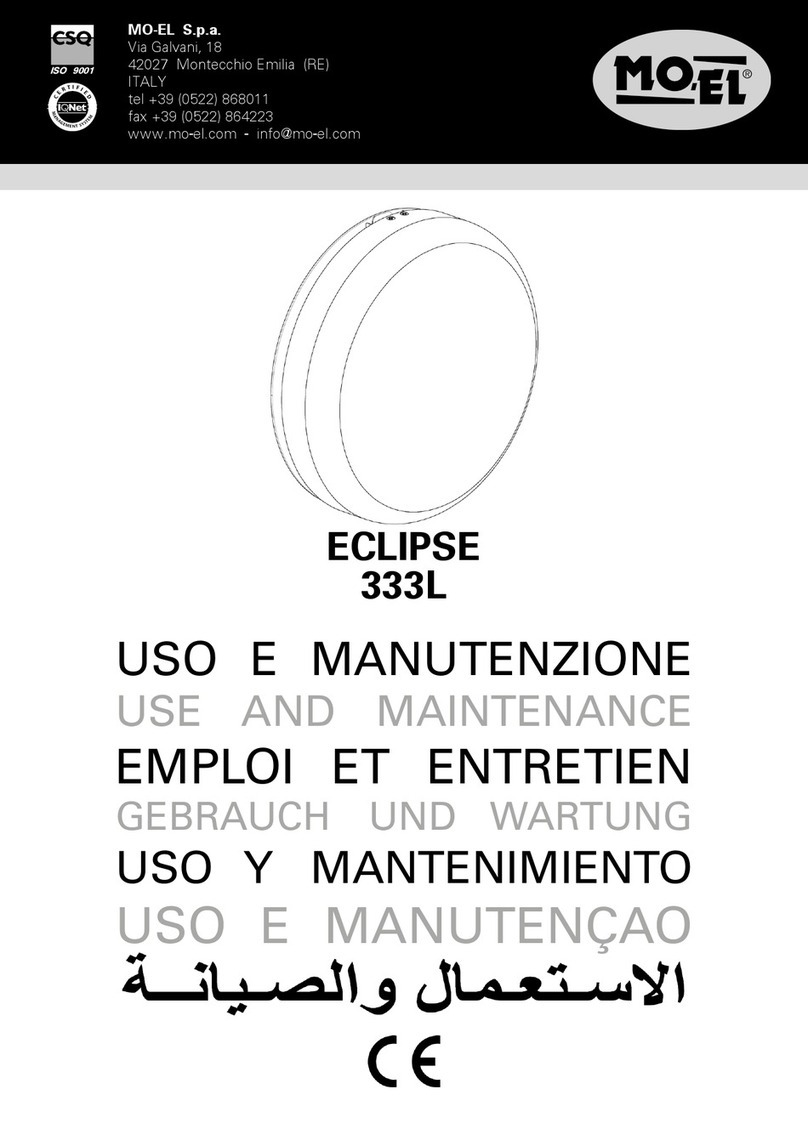 MO-EL ECLIPSE 333L Use and maintenance