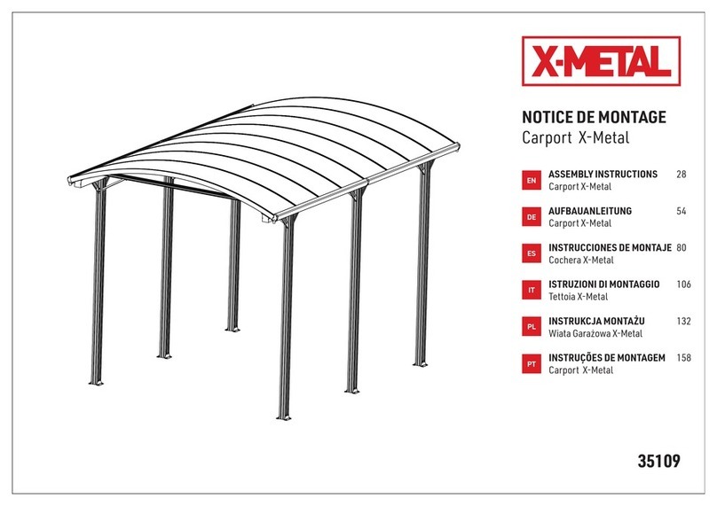 X-METAL CARPORT Assembly instructions X-METAL CARPORT Assembly instructions