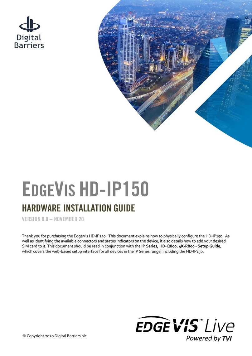 Digital Barriers EDGEVIS HD-IP150 installation guide