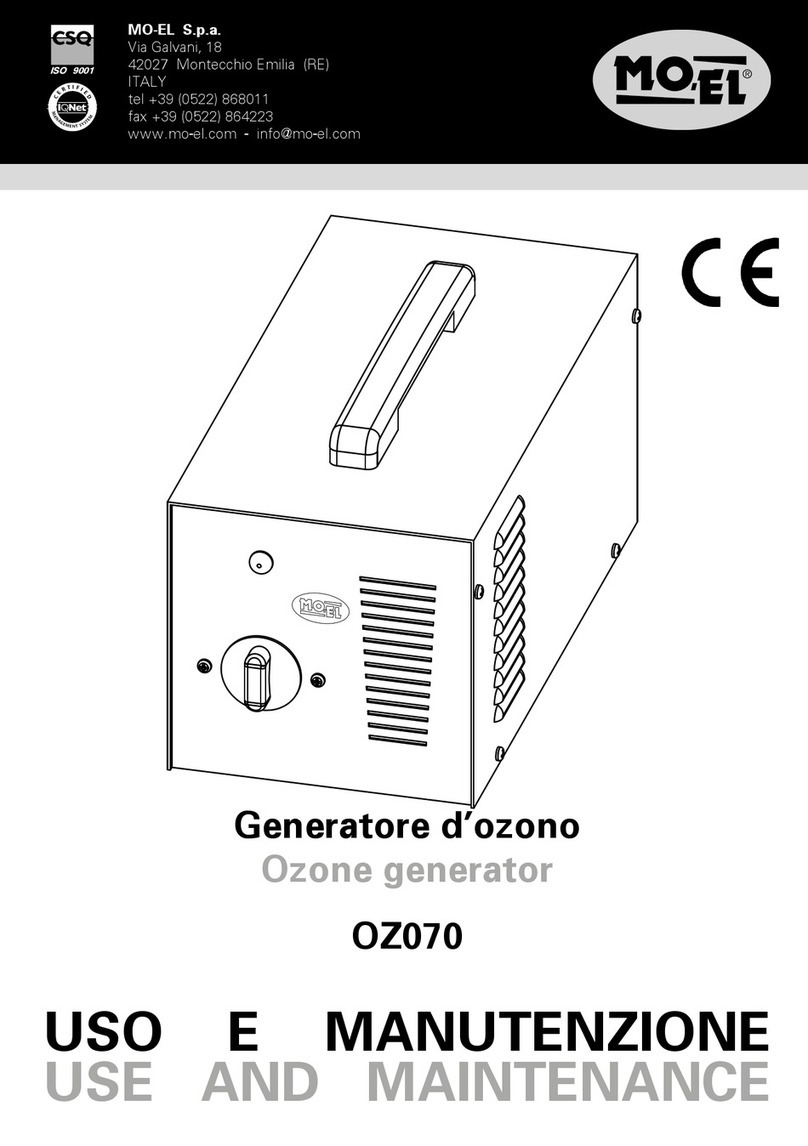 MO-EL OZ070 Use and maintenance