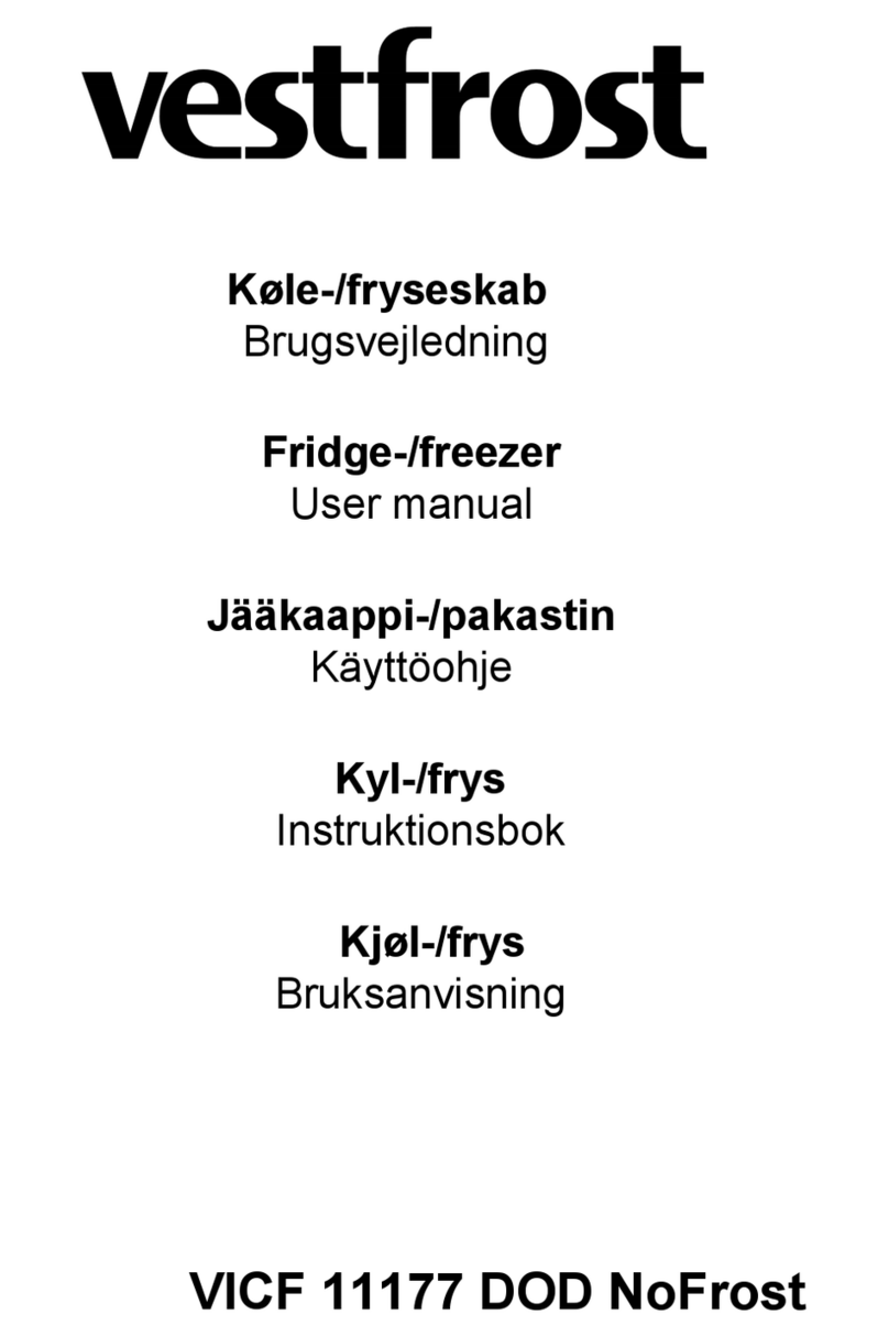 Vestfrost VICF 11177 DOD NoFrost user manual