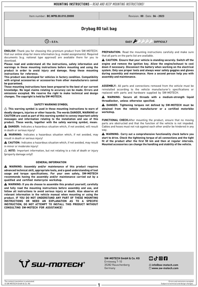 SW-Motech Drybag 80 User manual