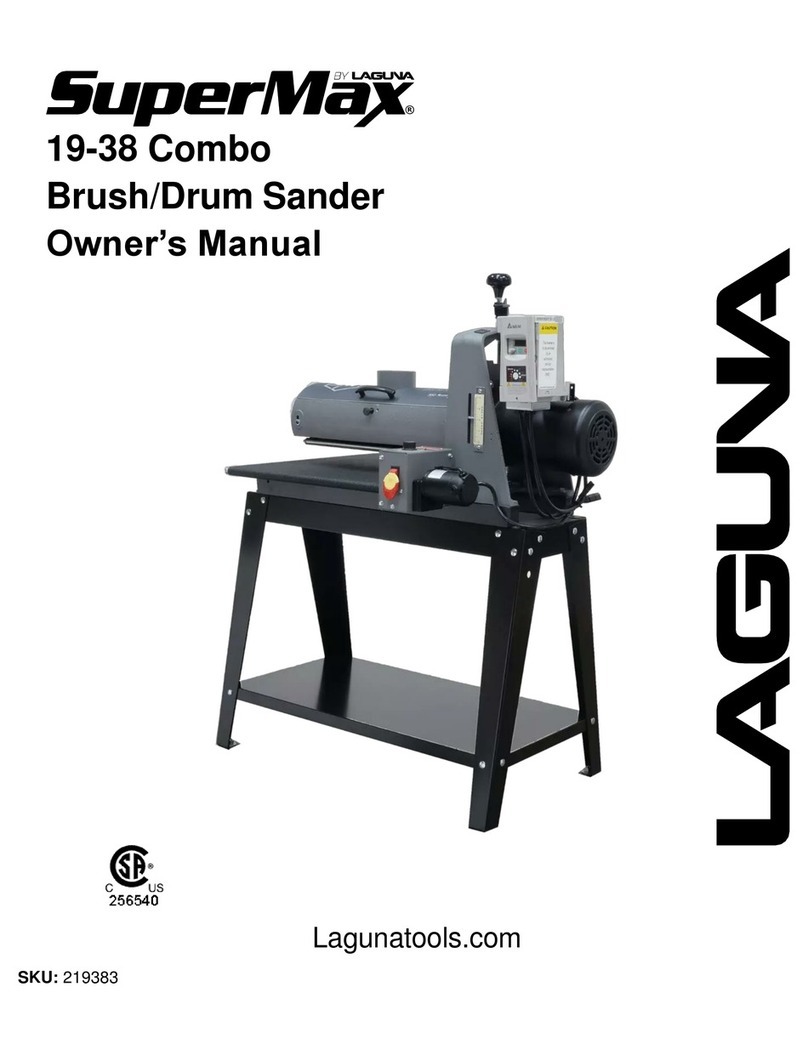 Laguna Tools SuperMax 19-38 Combo User manual