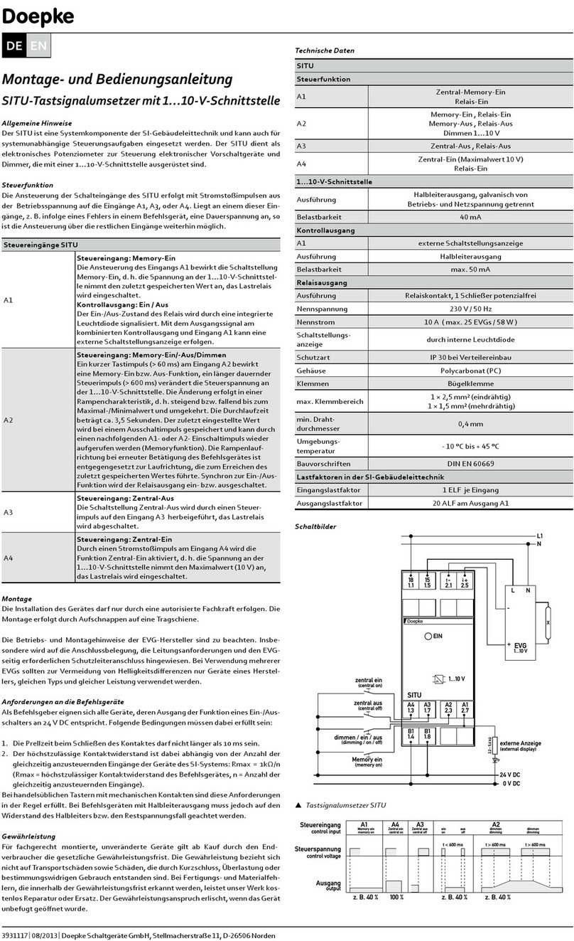 Doepke SITU Installation and operating manual